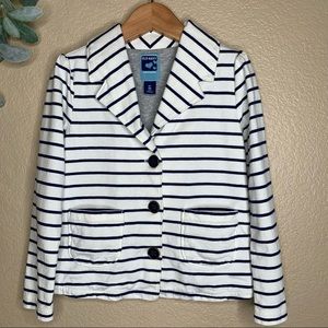 Old Navy ~ Navy and White Striped Blazer